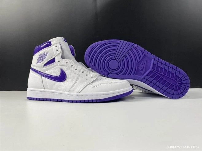 Kick Theory 1 HIGH JORDAN RETRO PURPLE AIR COURT CD0461-151 0726